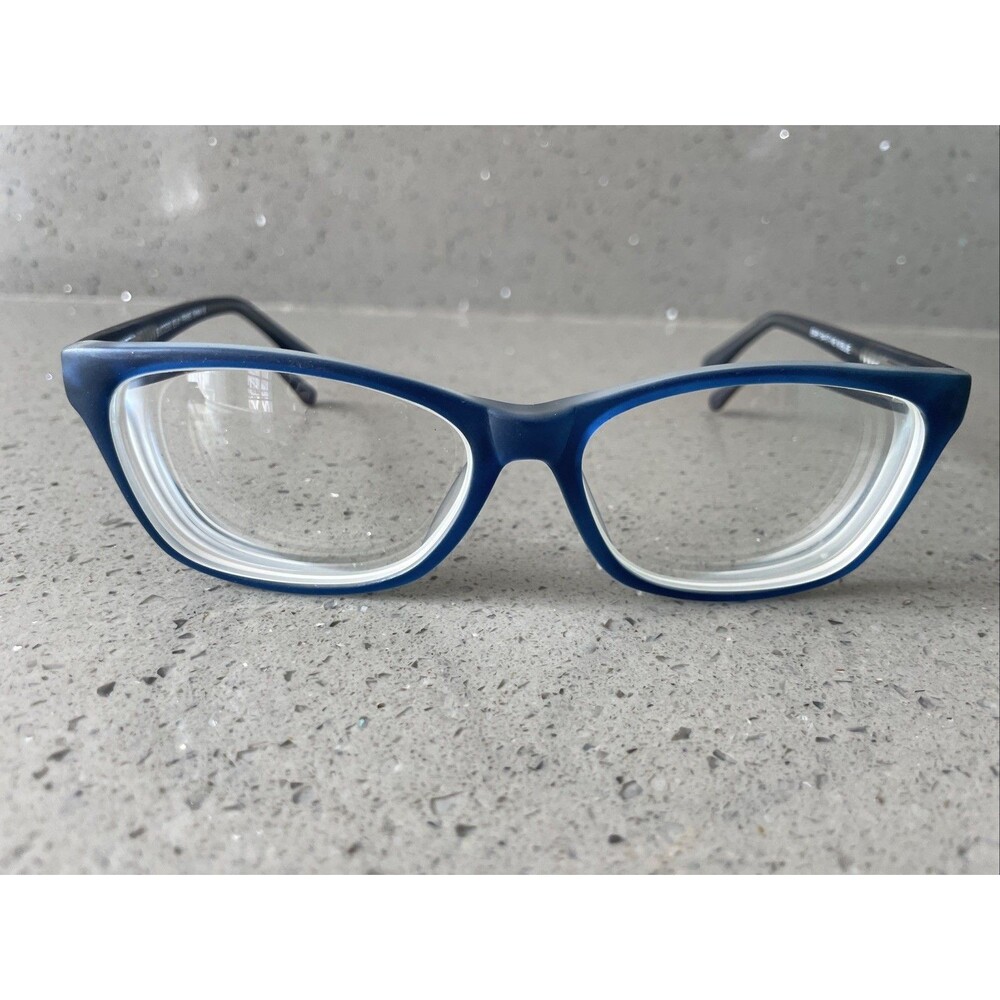 SUCCESS SS-91 Crystal 54-17-145 M.BLUE Eyeglasses Frames Only Rx blue full rim